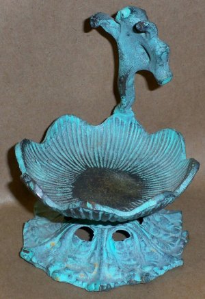 Bronze Frog Figure, Business Card Holder