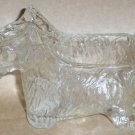 Antique Glass Candy Holder, Scotty Dog, Pipe Holder