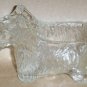 Antique Glass Candy Holder, Scotty Dog, Pipe Holder