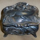 Antique C1885 Art Nouveau Jewelry Caster, Possibly Pewter