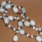Extra Long Antique 20's Flapper Era 36" Moonstone Strand Beads