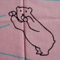 Tenugui Japanese Cotton Towel/ Animals, Pink from Japan