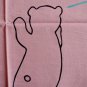 Tenugui Japanese Cotton Towel/ Animals, Pink from Japan