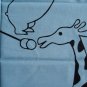 Tenugui Japanese Cotton Towel/ Animals, Blue from Japan