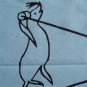 Tenugui Japanese Cotton Towel/ Animals, Blue from Japan