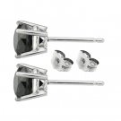 14K White Gold 4 Prong Setting Diamond Studs