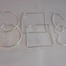 3 Shapes Earrings in 1 Set - Set A