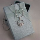 Classy Design Sterling Silver CZ Pendant Necklace
