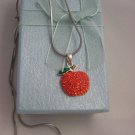 Bling Bling Crystal Apple Pendant Necklace