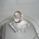 Crystal Progressive Color Gold & White Ring (Size 7)