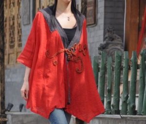 Kimono Button tape fight black clothes