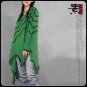Burr / round neck / hem irregular national wind jacket