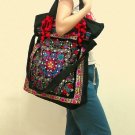 Hand-Sequined Larger Pink Hand bag/Shoulder bag