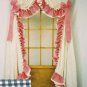 AMY DOUBLE RUFFLED GINGHAM VALANCE - 90 W x 14 L