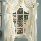 RUFFLED ELEGANCE SWAG STYLE CURTAINS