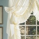 RUFFLED ELEGANCE CURTAIN BOWS