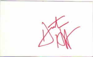 Dustin Hoffman Signed 3x5 Vintage 19 Signature Signed At A 19 La Dodgers Baseball Game