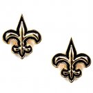 Gold Colored Earring Post Earring Fleur De Lis Enamel 18 Mm Drop 11315-99134GDGOD