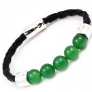Turquoise Bracelet Faux Leather Magnetic Marbles Texture 12 Mm Width 43232-0278RDTUQ