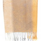Champagne Fashion Scarf 100% Polyester 27 Inch X 27 Inch +4 Inch X 2 / 425629-857CHP