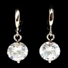 Clear Earring Fish Hook Glass Stone Prong Set 15 Mm Drop 32533-25281RDCLR