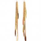Multi Colored Earring Fish Hook Navette Charms Tassel 6 Inch Drop 32533-04764THMLT