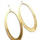 Gold Colored Earring Fish Hook Metal Casting 3 1 2 Inch Drop 32528-75289MGGOD