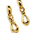Gold Colored Earring Linear Drop Metal Casting Knot 2 1 4 Inch Drop 32528-35610GDGOD