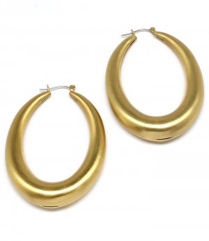 Gold Colored Earring Pin Catch Hoop Metal Casting 3 Inch Drop 32528-35065MGGOD