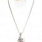 Clear Necklace Charm Crystal Stone 16 Inch Long 1 3 4 Inch Drop 321428-75327RDCLR