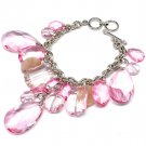 Pink Bracelet Toggle Bead 8 Inch Long 310227-020RDPNK