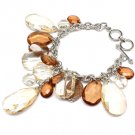 Brown Bracelet Toggle Bead 8 Inch Long 310227-020RDBRO