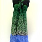 Green Pareo Magic Double Layer 34 Inch X 50 Inch Please Check How To Wear / 2796-0006GRN