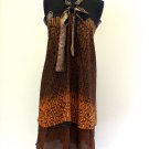 Brown Pareo Magic Double Layer 34 Inch X 50 Inch Please Check How To Wear / 2796-0006BRO