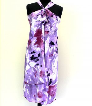 Purple Pareo Magic Double Layer 100% Rayon 34 Inch X 50 Inch Please Check How To Wear / 2796-0004PUR
