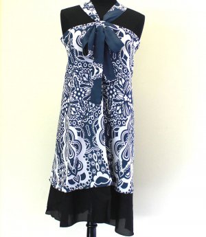 Blue Pareo Magic Double Layer 100% Rayon 34 Inch X 50 Inch Please Check How To Wear / 2796-0002BLU