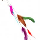 Multi Colored Hair Accessories Hair Pin Feather Clip Bead Hair Extension 18 Inch Lon 25188-2007SOMLT