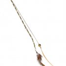 Brown Hair Accessories Hair Pin Feather Braided Bead 20 Inch Drop 25188-1003BOBRO