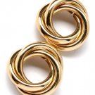 Gold Colored Earring Post Earring Metal Casting 20 Mm Width 25185-2014GDGOD