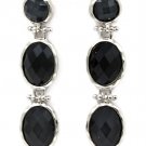 Multi Colored Earring Post Earring Glass Stones Faceted Linear Drop 2 1 2 Inch Drop 23145-0215RDMLT