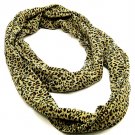 Green Cold Weather Scarf Fall Winter Infinity Animal Printed Leopard 100% Polyester 6 221635-9493GRN