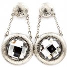 Clear Earring Post Earring Charndelier Drop Acrylic Stone Faceted Crystal Studs Scr 219205-3238ASCLR