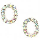 Aurore Boreale Earring Post Earring Crystal Studs Rings Textures Pave Set 10 Mm Dro 219205-0042RDABO