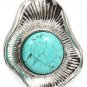 Turquoise Ring Adjsutable Stretch Turquoise Stone Texture Shell Cabochon 2 Inch Ta 2191018-1392SOTUQ