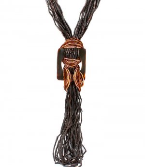 Brown Necklace Multi Strands Mixed Beads Chunky 22 Inch Drop 24 Inch Long 2181914-249289BRO