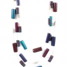 Multi Colored Necklace Multi Strands Mixed Beads Wood Beads Metal Cords Sequin 2 2181914-248582RDMLT