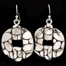 Silver Colored Earring Fish Hook Metal Casting Texture 1 1 4 Inch Drop 21695-3389ASSIV