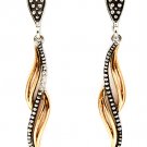Silver Colored Earring Post Earring Metal Casting Texture 2 1 4 Inch Drop 21695-3339TTSIV