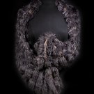 Gray Bolero Fashion Scarf Soft Faux Fur 100% Acrylic 75 Inch X 8 Inch / 21316-99050GRY