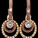 Clear Earring Post Earring Crystal Studs Hoops Various Hoops Texture 2 Inch Drop 210155-0941THCLR